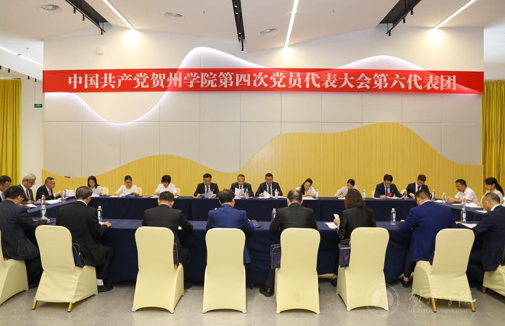 大会第六代表团召开会议