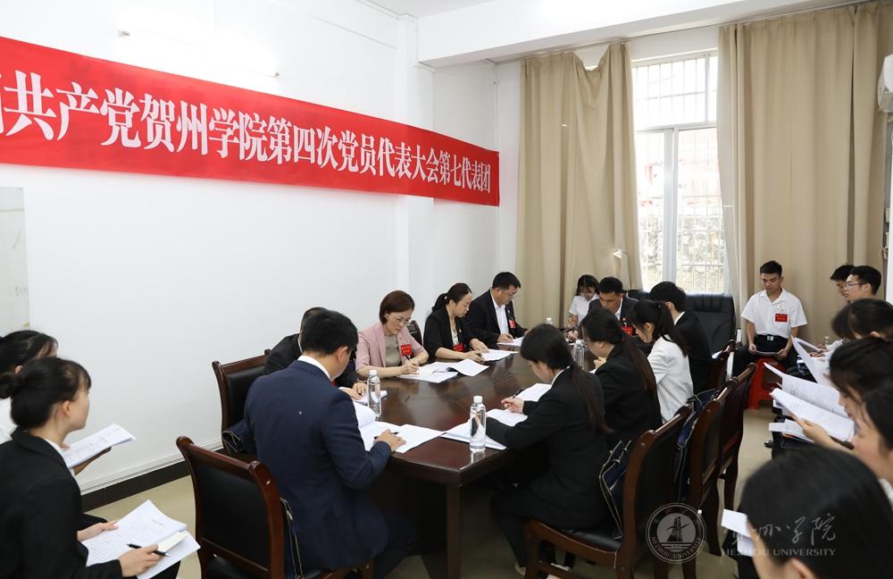 大会第七代表团召开会议