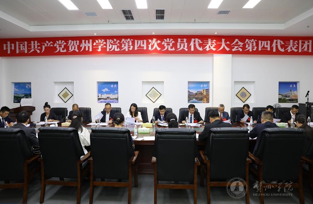 大会第四代表团召开会议